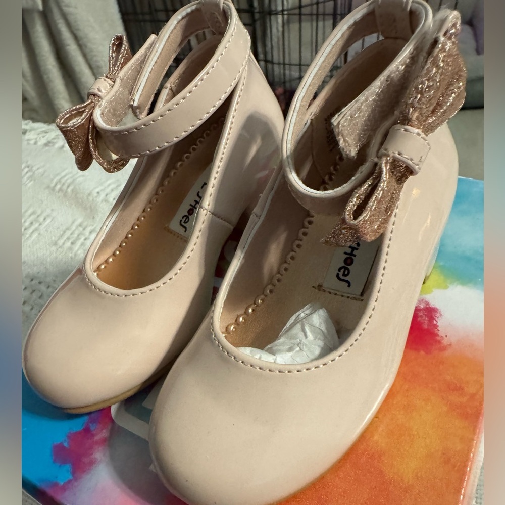 Rachel Shoes Blush Pink Bow Dress Shoes‎